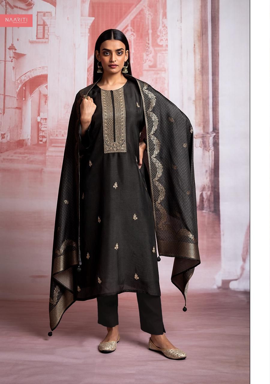 Takvee Naariti Silk Pant Style Suits Manufacturer India