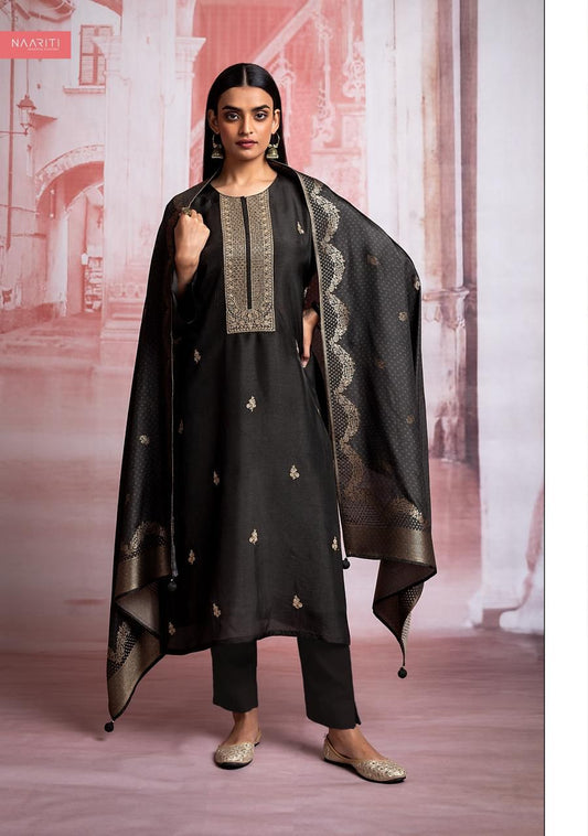 Takvee Naariti Silk Pant Style Suits Manufacturer India