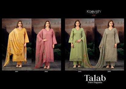 Talab Kaavish Lawn Cotton Pant Style Suits Manufacturer Ahmedabad