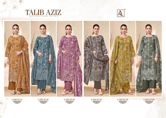 Talib Aziz Alok Zam Cotton Karachi Salwar Suits Exporter India