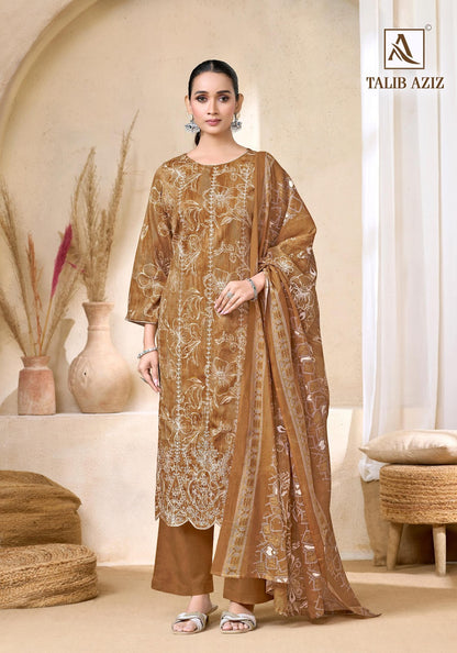 Talib Aziz Alok Zam Cotton Karachi Salwar Suits Exporter India