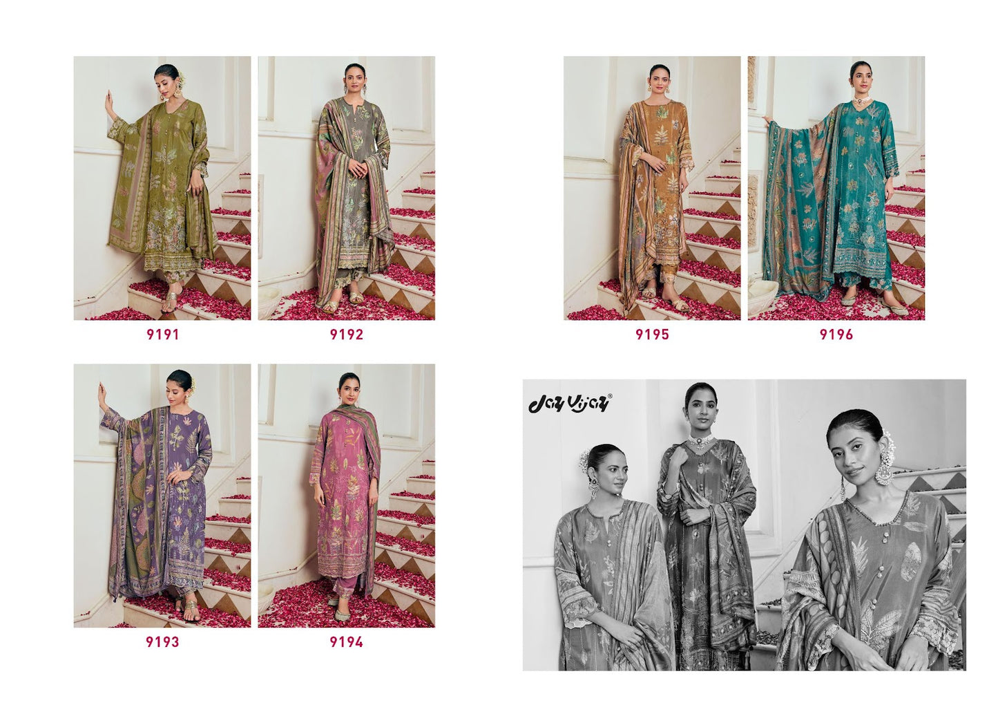 Tamanna Jay Vijay Muslin Silk Pant Style Suits Manufacturer Gujarat