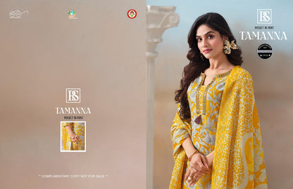 Tamanna Rangi Sangi Cotton Blend Readymade Suits Wholesaler Gujarat