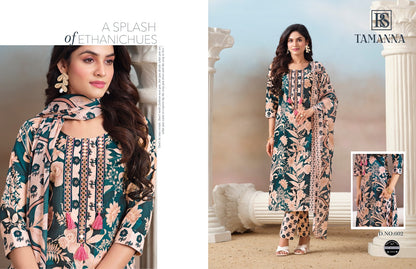 Tamanna Rangi Sangi Cotton Blend Readymade Suits Wholesaler Gujarat