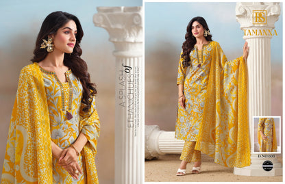 Tamanna Rangi Sangi Cotton Blend Readymade Suits Wholesaler Gujarat