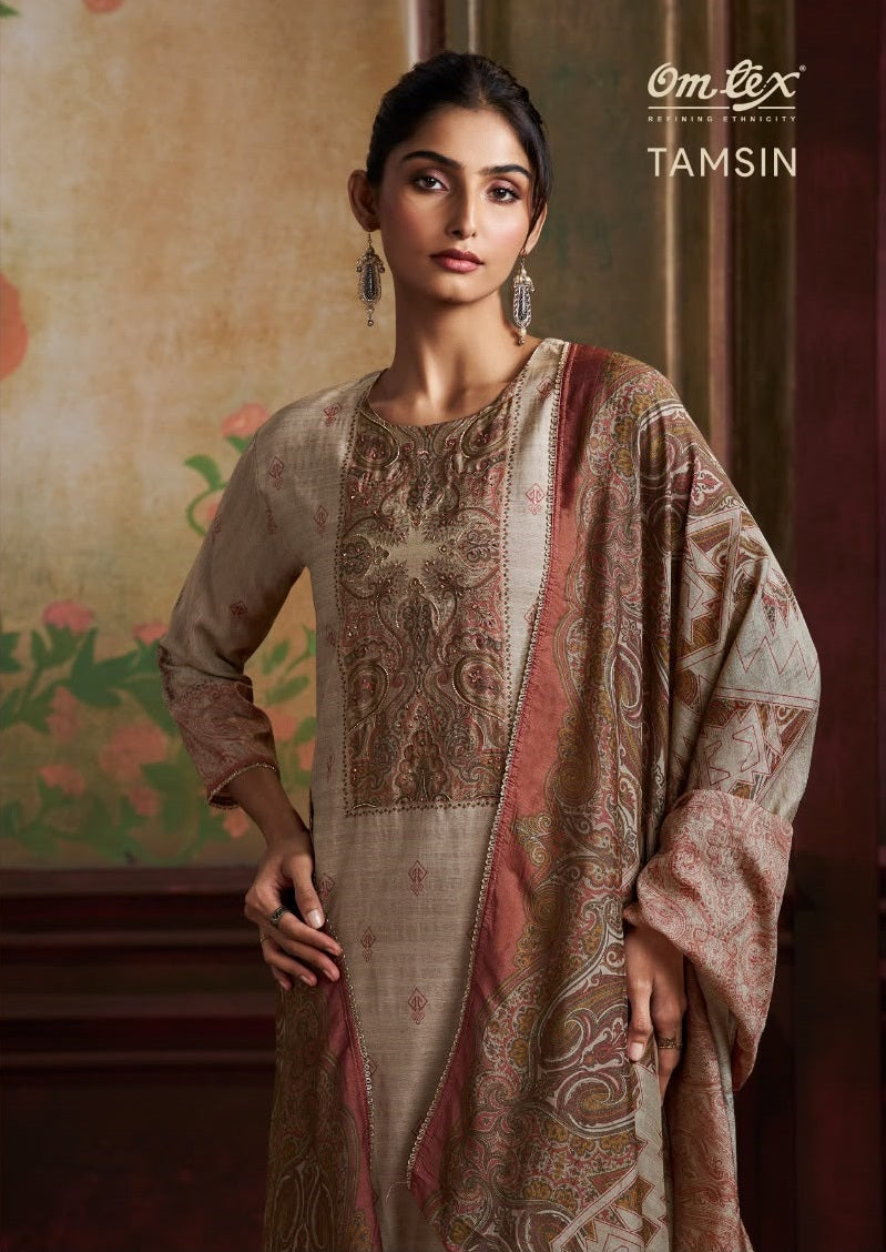 Tamsin Omtex Radiant Silk Pant Style Suits Exporter Gujarat