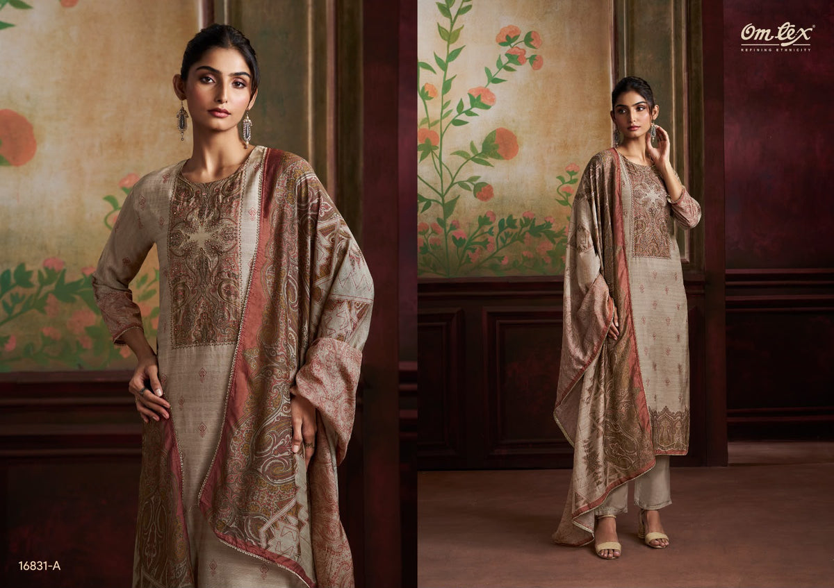 Tamsin Omtex Radiant Silk Pant Style Suits Exporter Gujarat