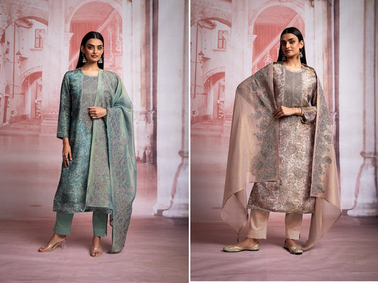 Tanak Naariti Tissue Pant Style Suits Manufacturer India