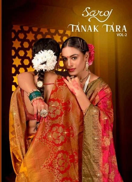 Tanak Tara Vol 2 Saroj Dola Silk Sarees Manufacturer Ahmedabad