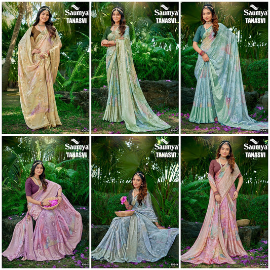 Tanasvi Saumya Chiffon Sarees Supplier