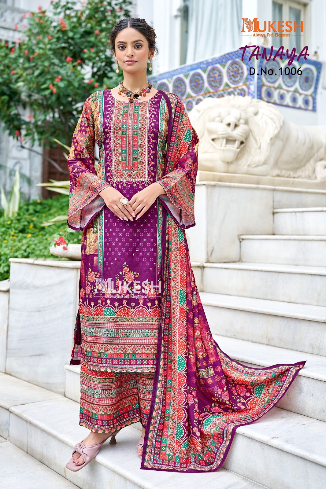 Tanaya Mukesh Banwery Crape Silk Readymade Plazzo Style Suits Exporter