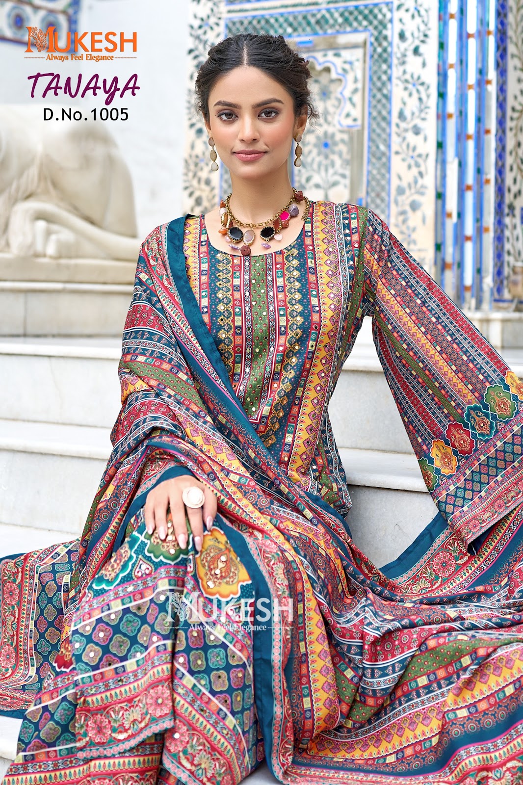 Tanaya Mukesh Banwery Crape Silk Readymade Plazzo Style Suits Exporter