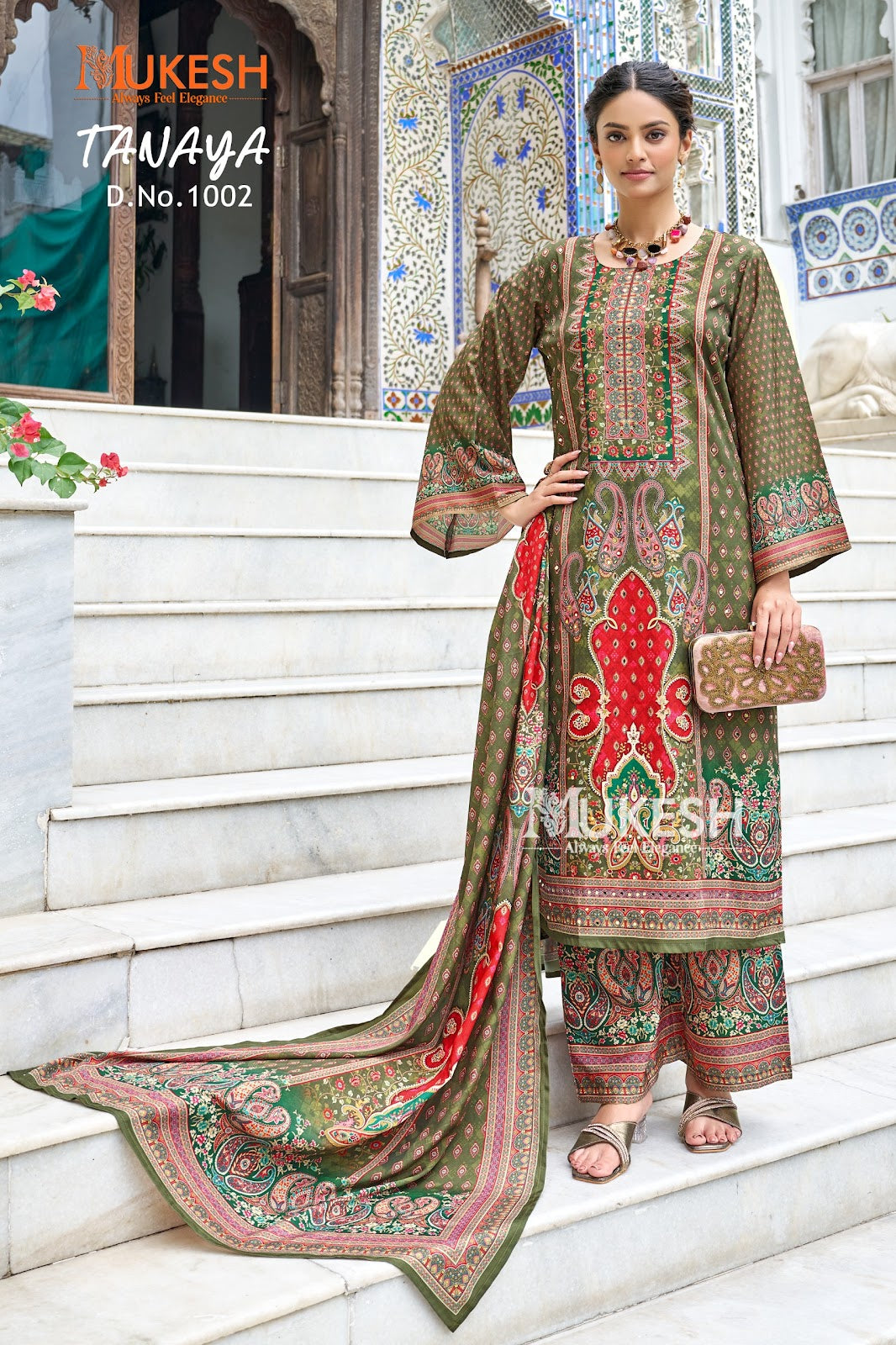 Tanaya Mukesh Banwery Crape Silk Readymade Plazzo Style Suits Exporter