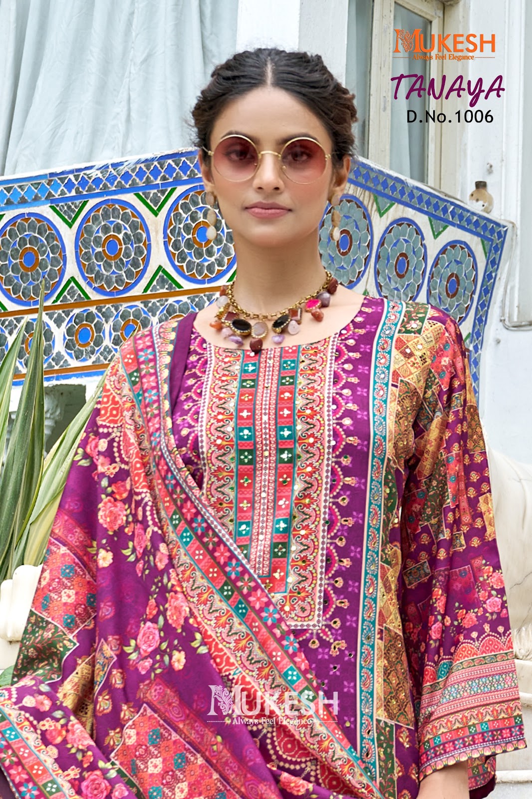 Tanaya Mukesh Banwery Crape Silk Readymade Plazzo Style Suits Exporter