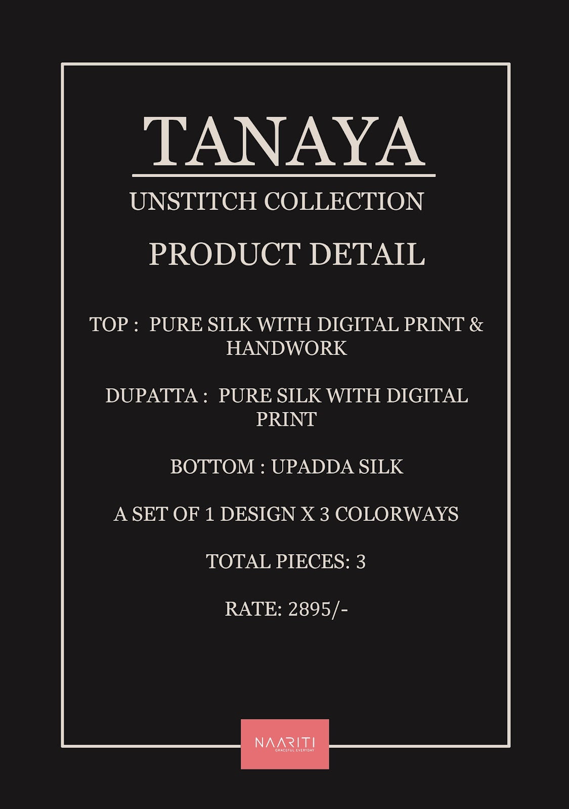 Tanaya Naariti Silk Pant Style Suits Manufacturer Ahmedabad