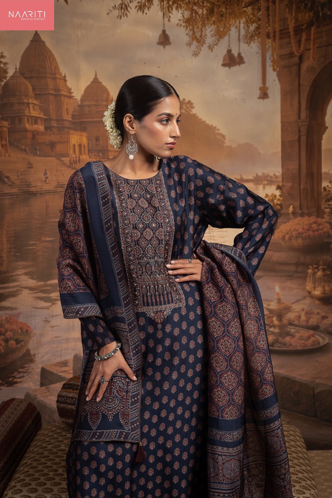 Tanaya Naariti Silk Pant Style Suits Manufacturer Ahmedabad