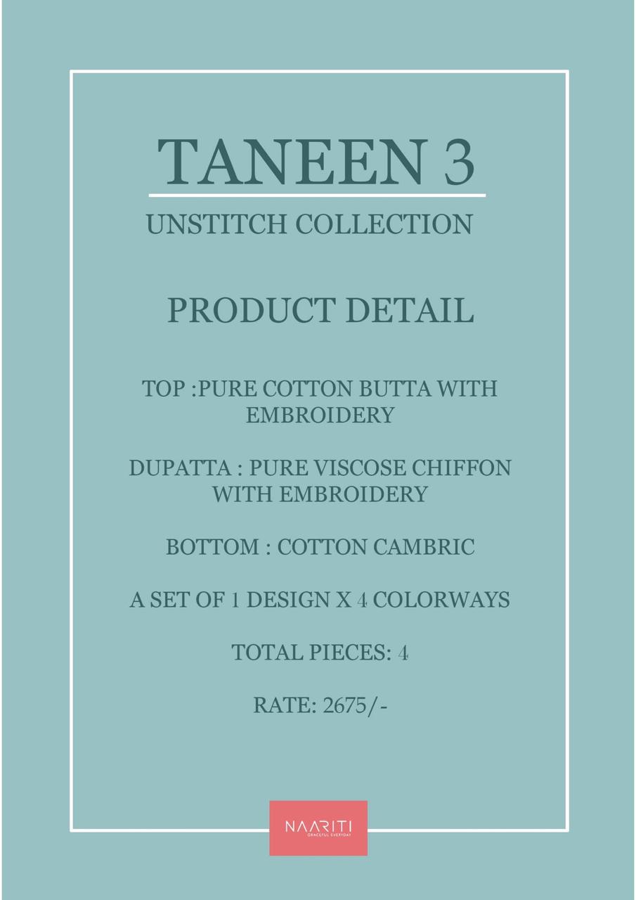 Taneen 3 Naariti Cotton Salwar Suits Exporter Gujarat