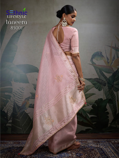 Taneera 85001-85004 Sethnic Linen Sarees Wholesale Price