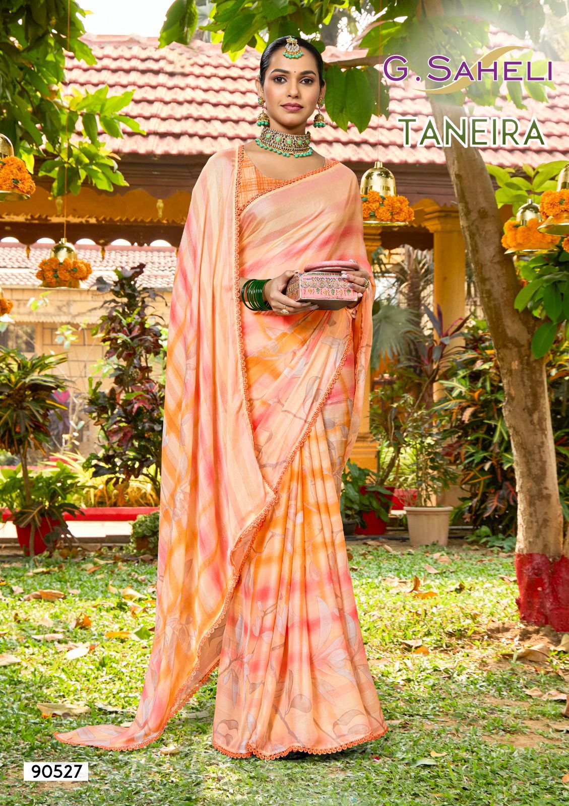 Taneira Saumya Moss Sarees Exporter