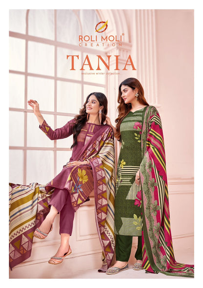 Tania Roli Moli Karachi Pashmina Salwar Suits Exporter Ahmedabad