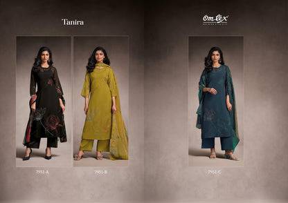 Tanira Omtex Organza Plazzo Style Suits Wholesaler Gujarat
