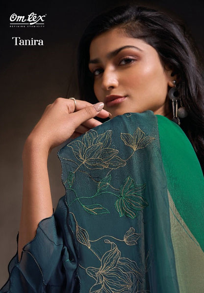 Tanira Omtex Organza Plazzo Style Suits Wholesaler Gujarat