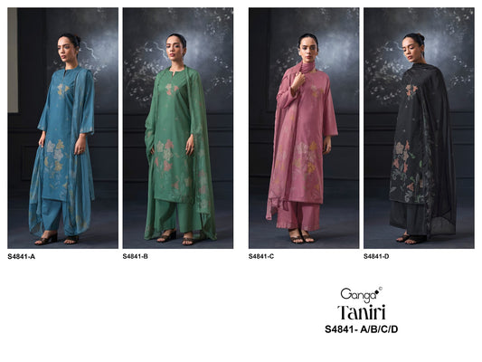 Taniri S4841 Ganga Cotton Pant Style Suits Supplier