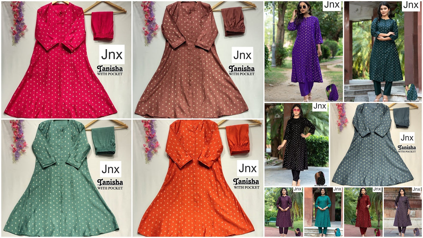 Tanisha Jnx Berlin Kurti Pant Set Wholesale Price
