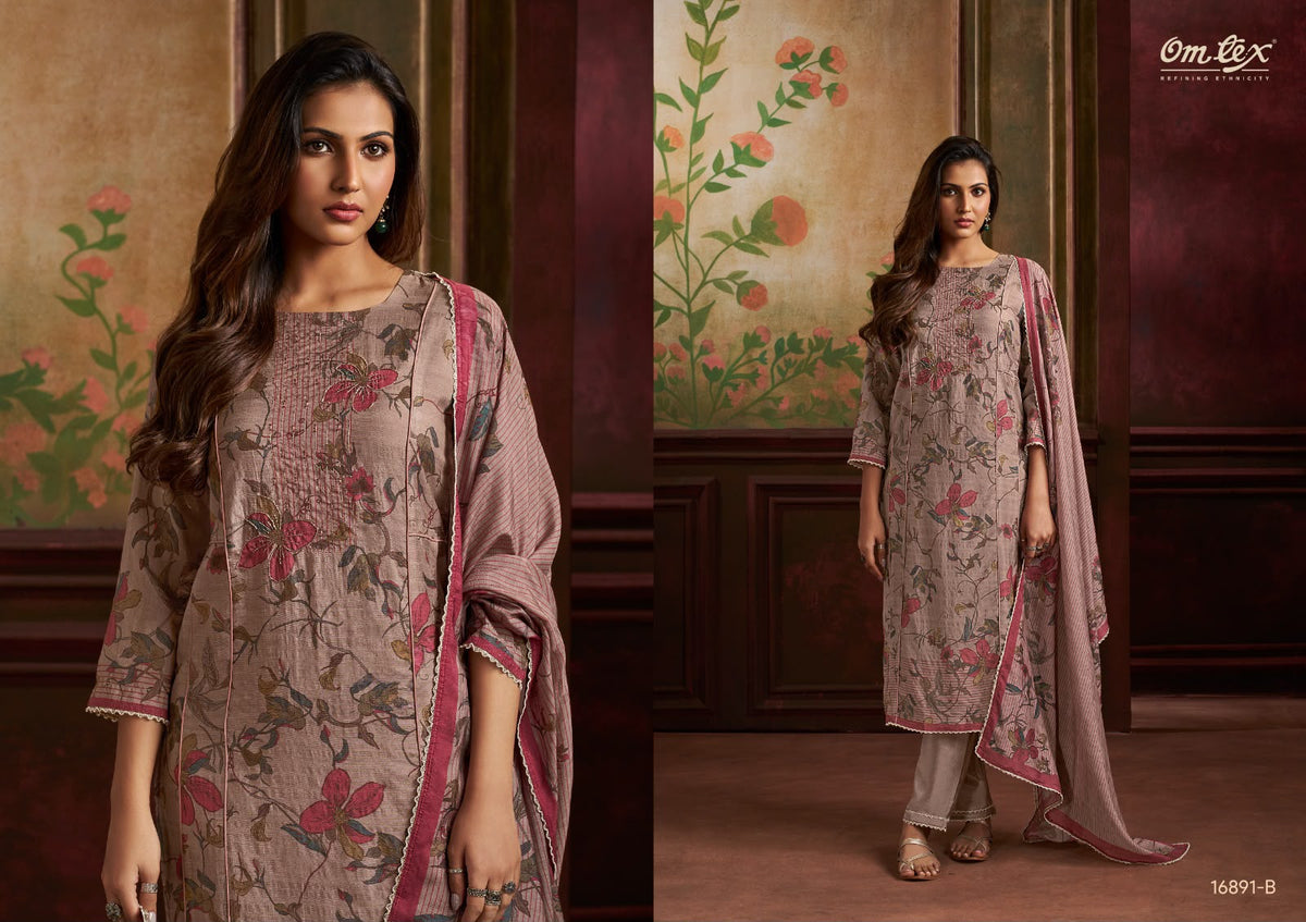 Tanisha Omtex Silk Pant Style Suits Manufacturer