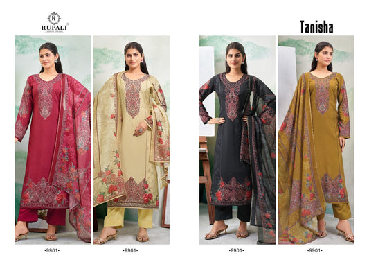Tanisha Rupali Viscose Muslin Pant Style Suits Wholesale Price
