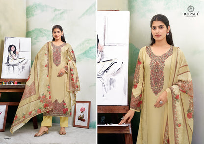 Tanisha Rupali Viscose Muslin Pant Style Suits Wholesale Price