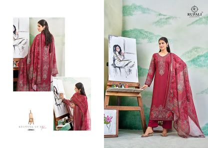 Tanisha Rupali Viscose Muslin Pant Style Suits Wholesale Price