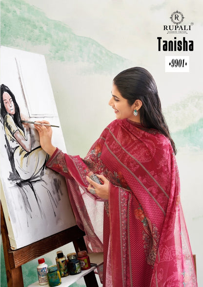 Tanisha Rupali Viscose Muslin Pant Style Suits Wholesale Price