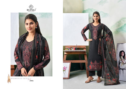 Tanisha Rupali Viscose Muslin Pant Style Suits Wholesale Price