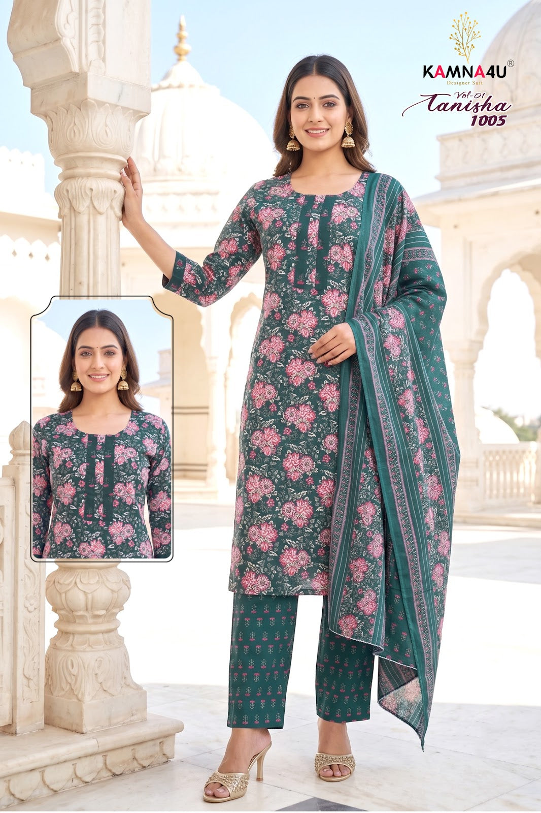 Tanisha Vol 1 Kamna4U Indo Readymade Pant Style Suits Manufacturer