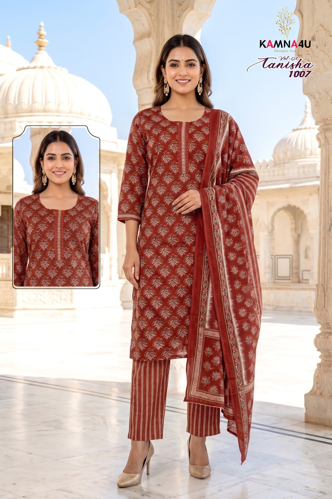 Tanisha Vol 1 Kamna4U Indo Readymade Pant Style Suits Manufacturer