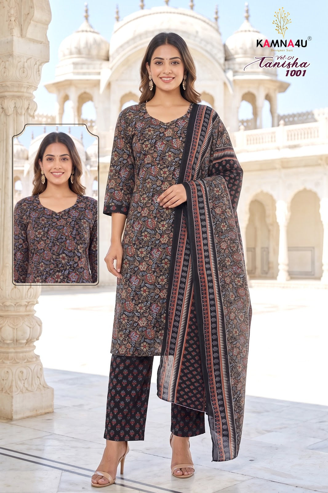 Tanisha Vol 1 Kamna4U Indo Readymade Pant Style Suits Manufacturer