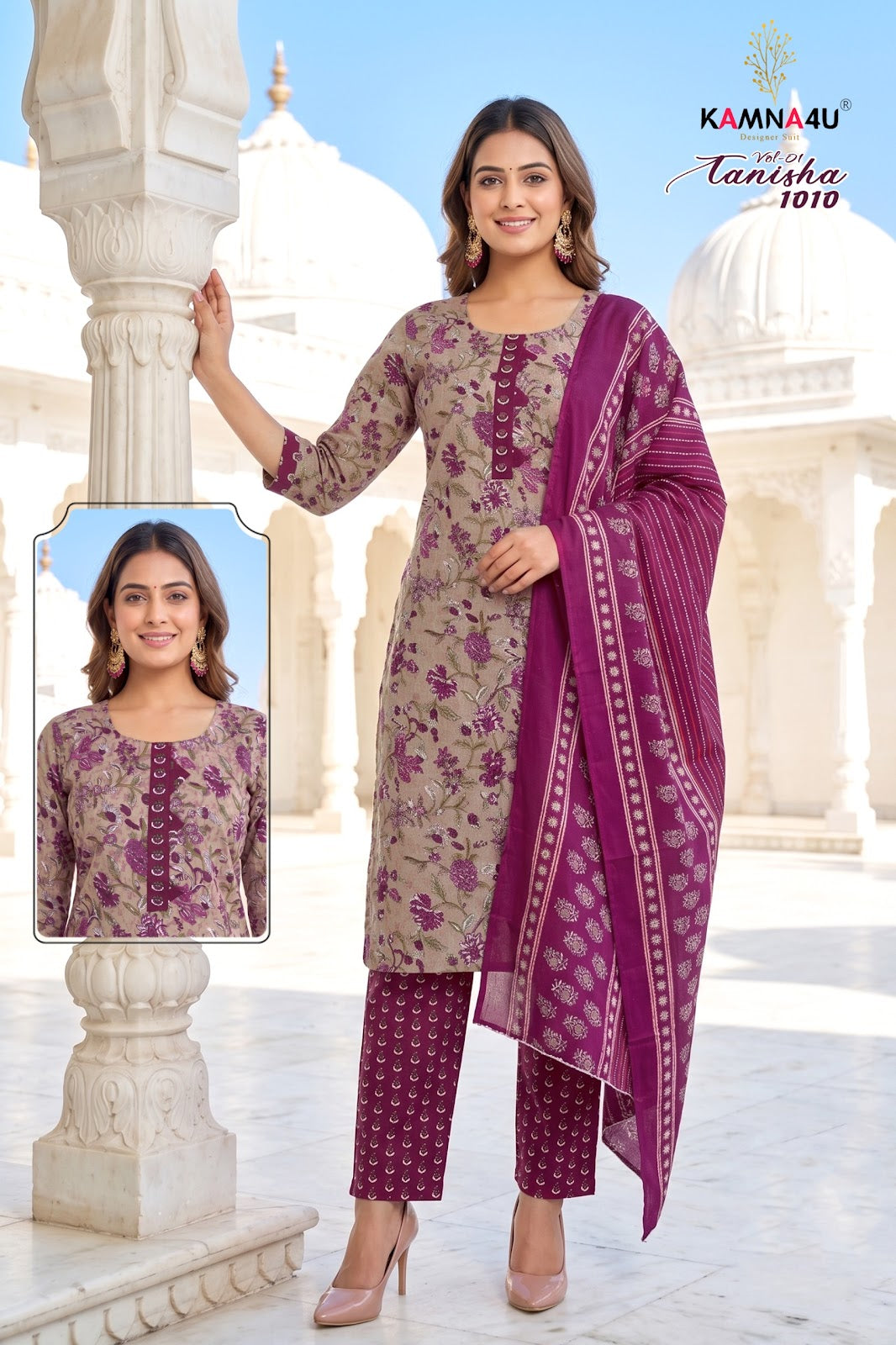 Tanisha Vol 1 Kamna4U Indo Readymade Pant Style Suits Manufacturer