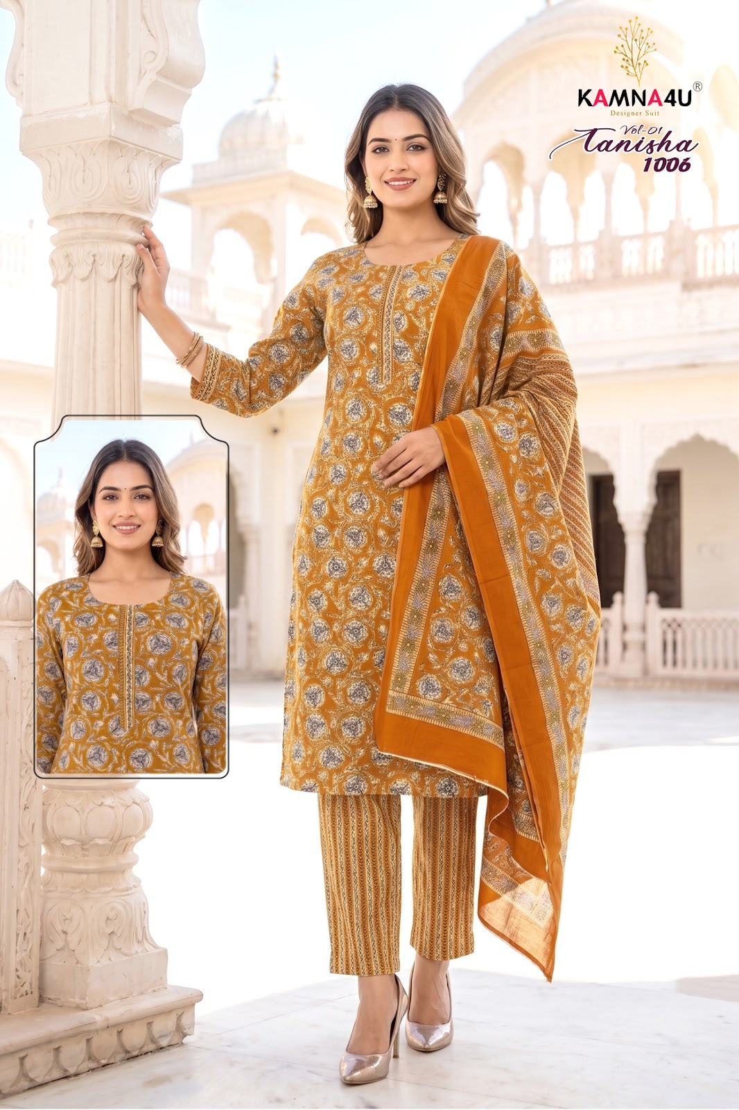 Tanisha Vol 1 Kamna4U Indo Readymade Pant Style Suits Manufacturer