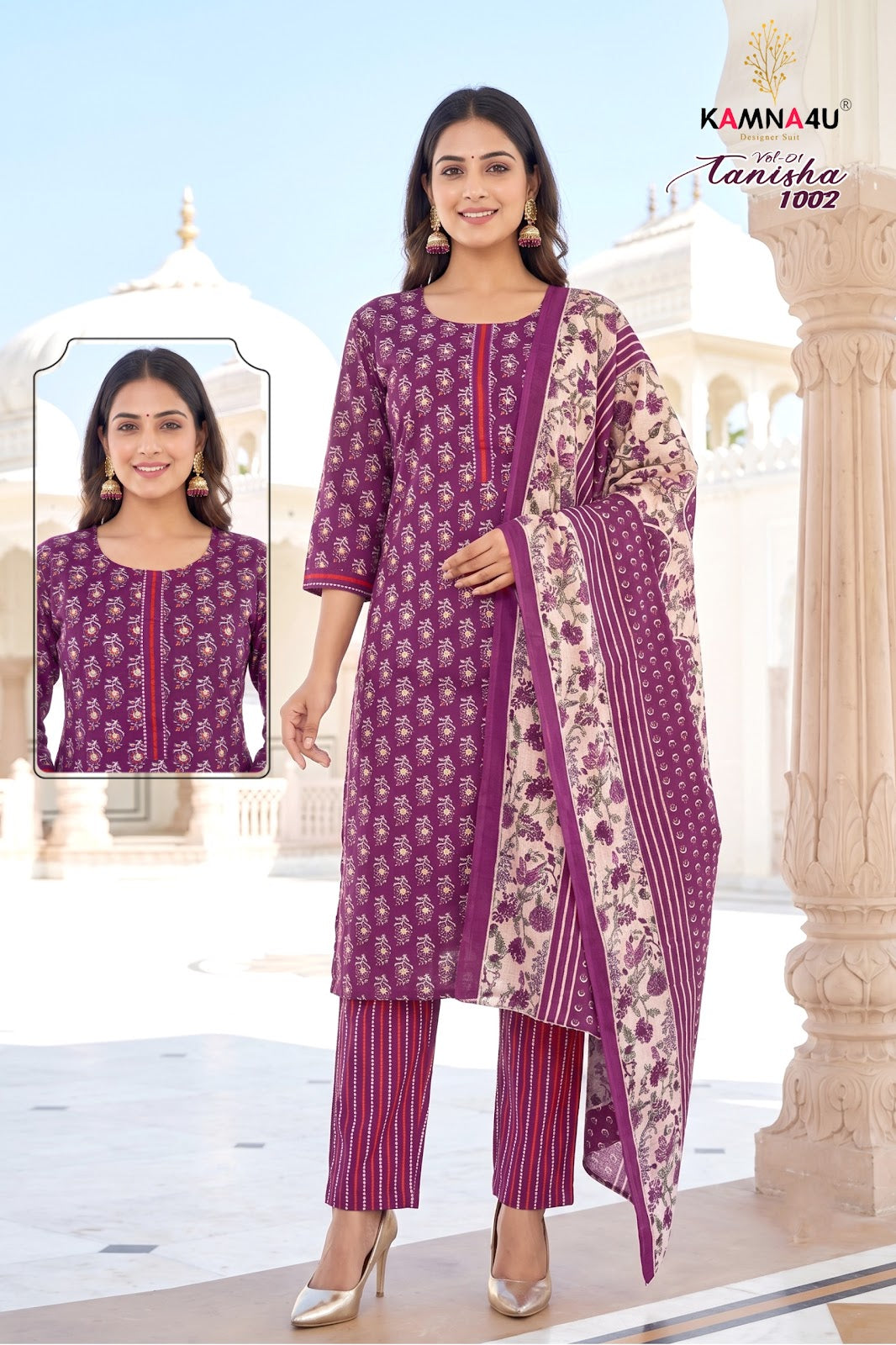 Tanisha Vol 1 Kamna4U Indo Readymade Pant Style Suits Manufacturer
