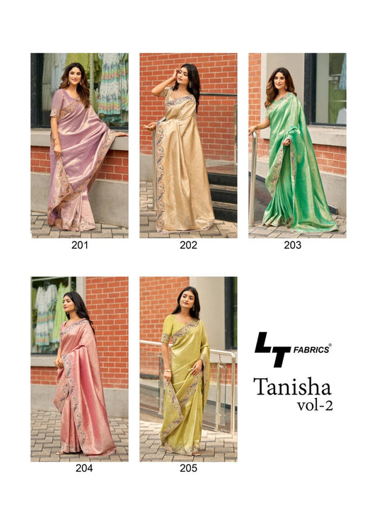 Tanisha Vol 2 Lt Fabrics Sarees Wholesale Rate