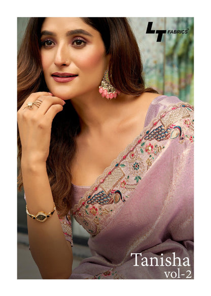 Tanisha Vol 2 Lt Fabrics Sarees Wholesale Rate