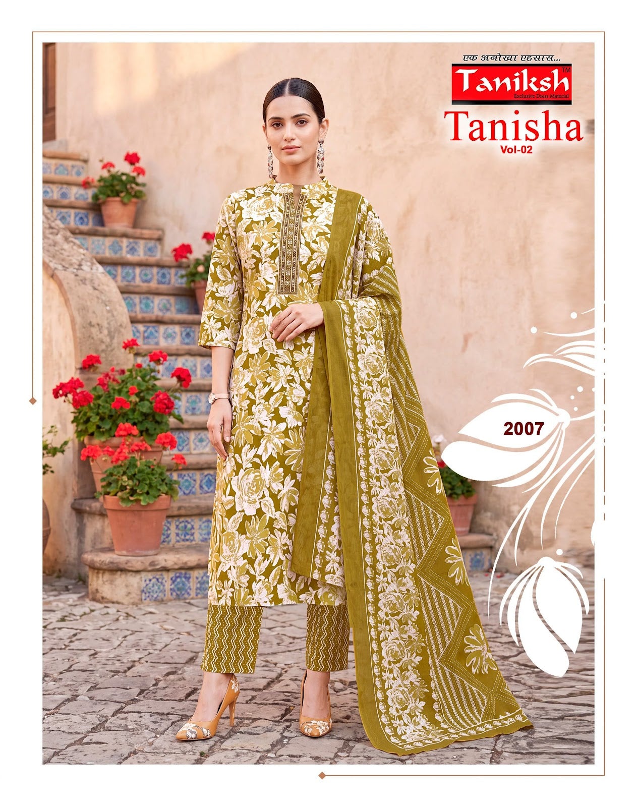 Tanisha Vol 2 Taniksh Dhabu Readymade Cotton Pant Suits Manufacturer Ahmedabad