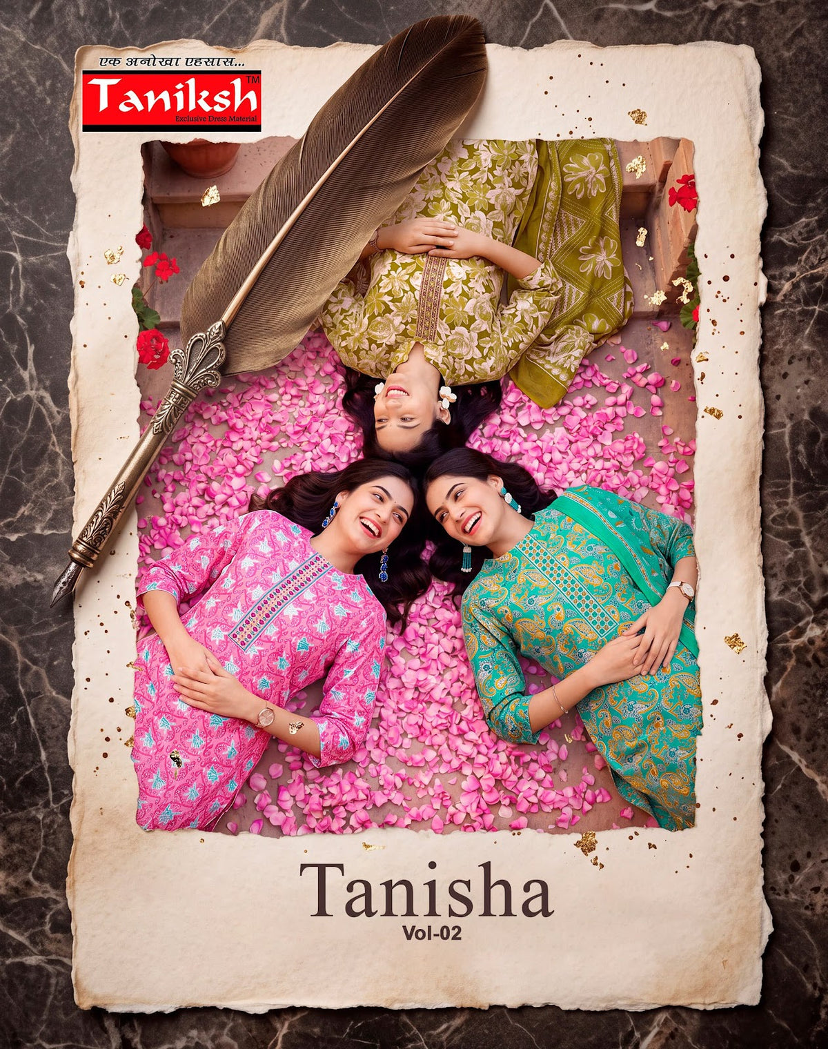 Tanisha Vol 2 Taniksh Dhabu Readymade Cotton Pant Suits Manufacturer Ahmedabad