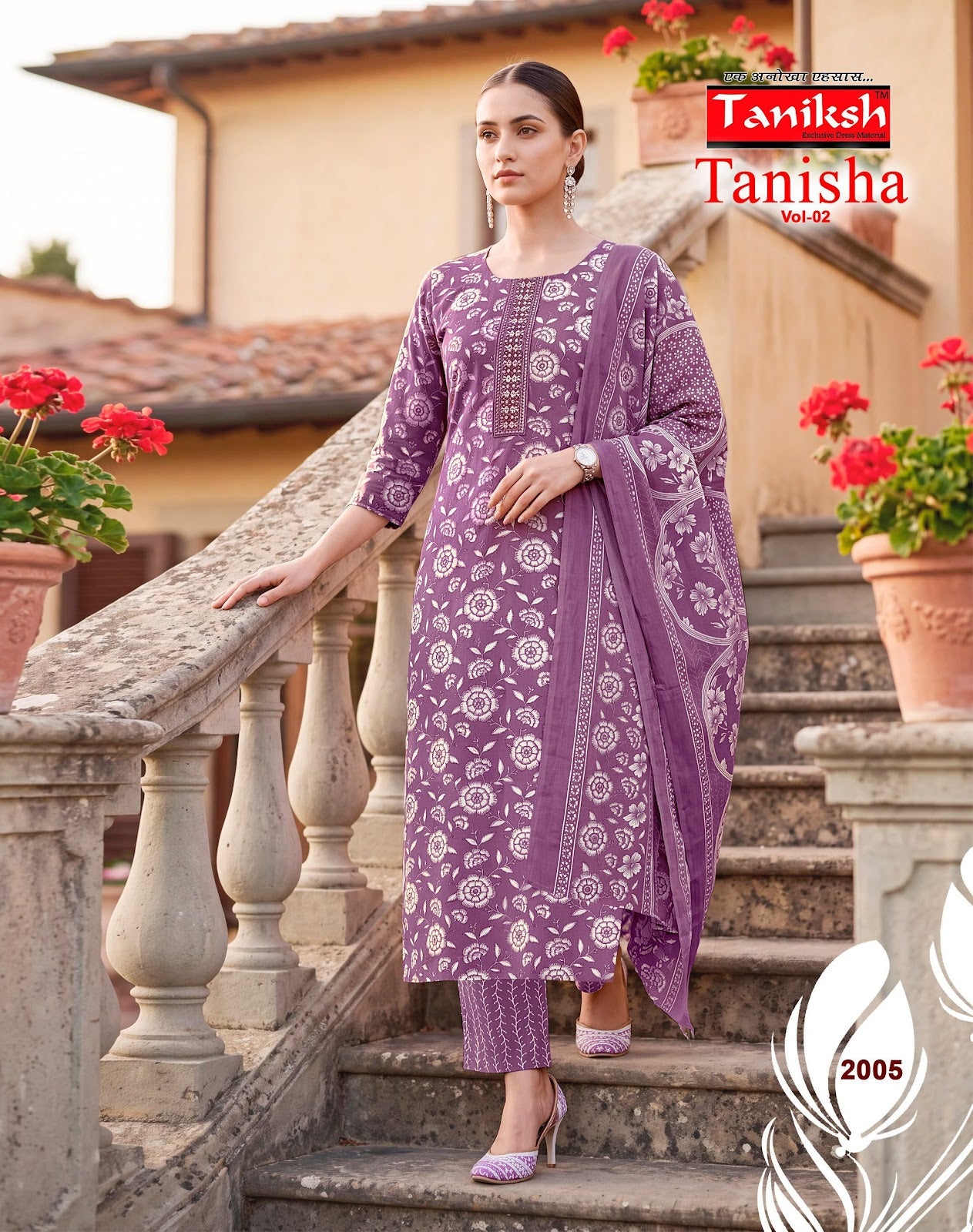 Tanisha Vol 2 Taniksh Dhabu Readymade Cotton Pant Suits Manufacturer Ahmedabad