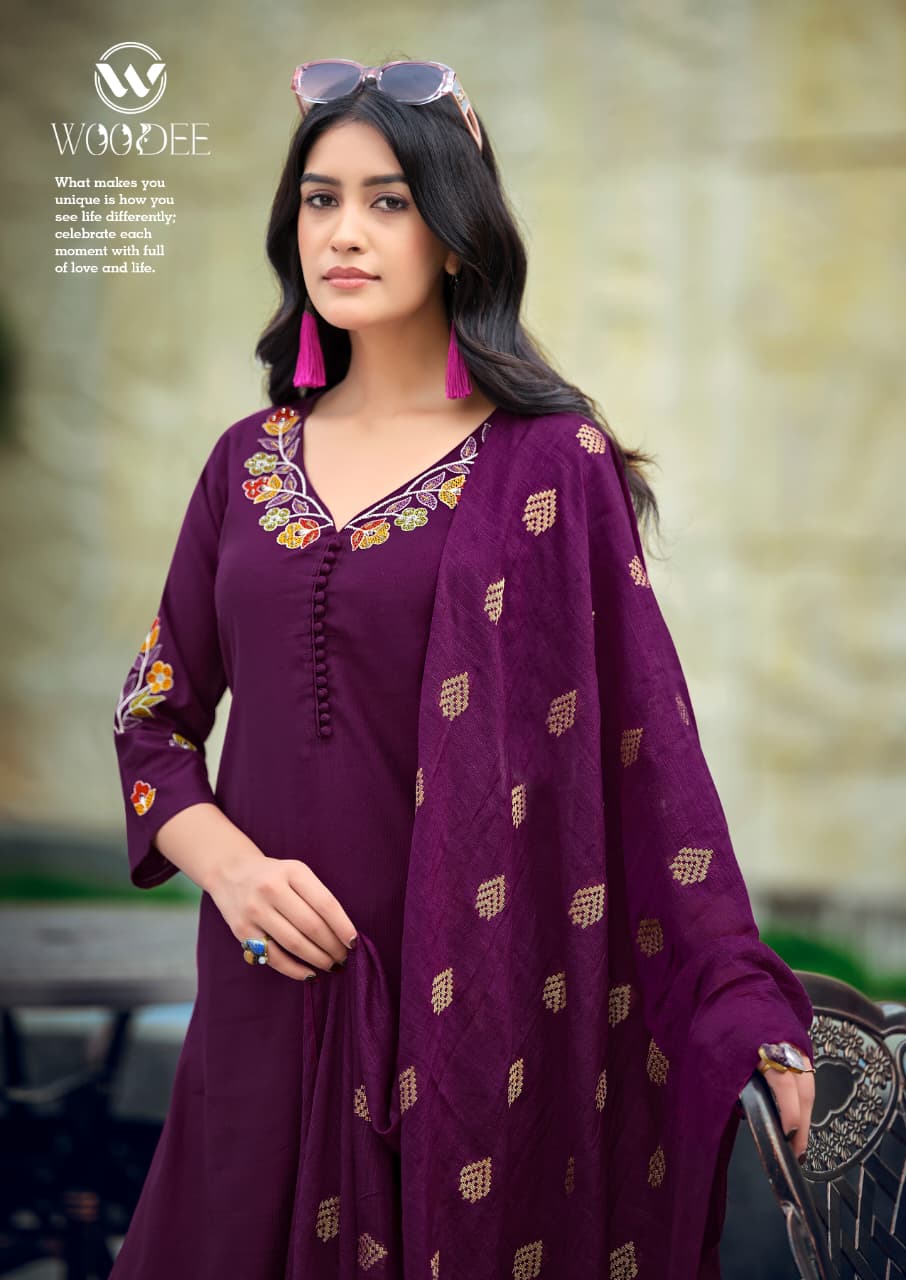 Tanisha Vol 2 Woodee Gadwal Readymade Pant Style Suits Exporter