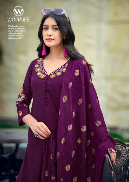 Tanisha Vol 2 Woodee Gadwal Readymade Pant Style Suits Exporter