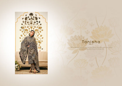 Tanisha Vol 3 Vivek Tissue Silk Pant Style Suits Wholesale