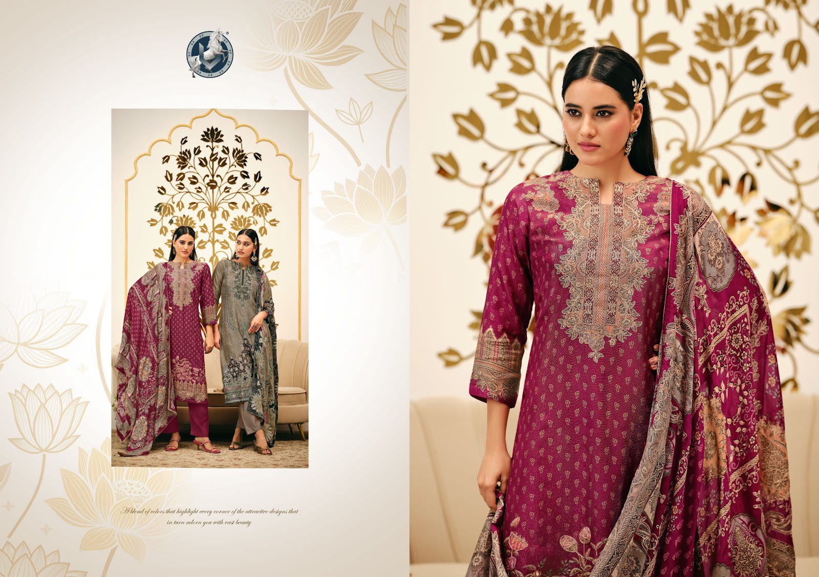Tanisha Vol 3 Vivek Tissue Silk Pant Style Suits Wholesale