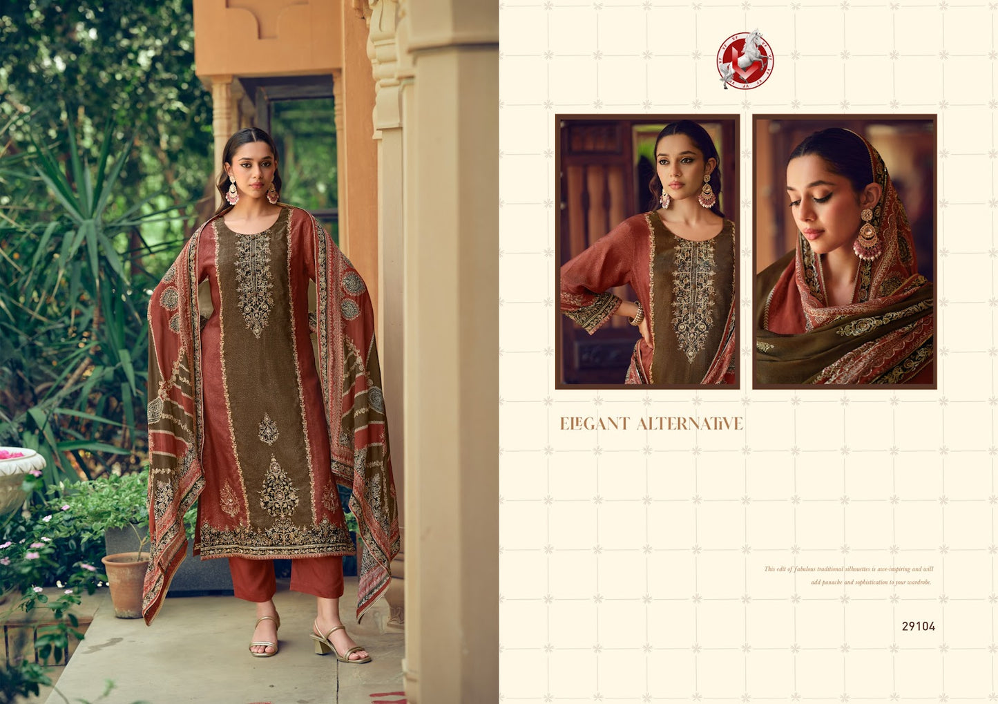 Tanisha Vol 7 Vivek Tissue Silk Pant Style Suits Supplier India